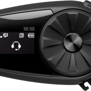 Sena 5S Motorcycle Bluetooth Communication System, Black, Single Pack