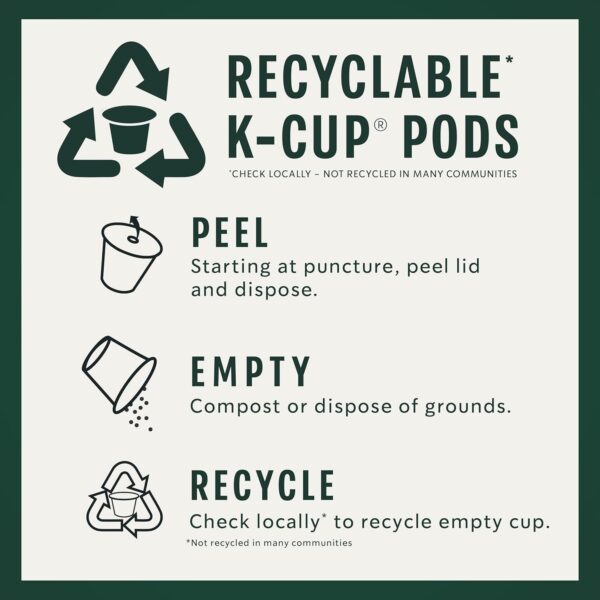 Starbucks K-Cup Coffee Pods, Medium Roast Coffee, Pike Place Roast for Keurig Brewers, 100% Arabica, 4 boxes (96 pods total) - Image 6