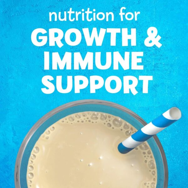 PediaSure Grow & Gain with Immune Support Shake Mix Powder, 23 Vitamins & Minerals, 6g Protein, Non-GMO, Gluten-Free, Vanilla, 14.1 oz Can, Pack of 3-24 servings - Image 7