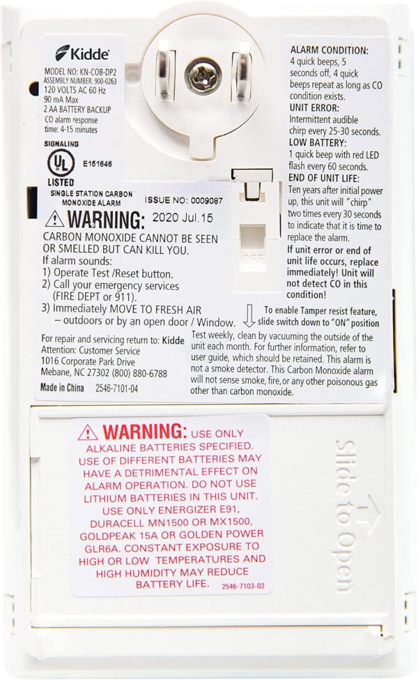 Kidde Carbon Monoxide Detector - Image 2