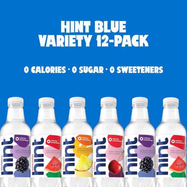 Hint Fruit-Infused Bottled Water, Best Sellers Variety Pack - Sugar Free Flavored Water with Zero Calories, Natural Fruit Essences, and No Artificial Sweeteners - 16 Fl Oz (Pack of 12) - Image 3