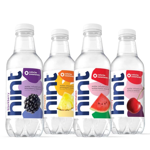 Hint Fruit-Infused Bottled Water, Best Sellers Variety Pack - Sugar Free Flavored Water with Zero Calories, Natural Fruit Essences, and No Artificial Sweeteners - 16 Fl Oz (Pack of 12) - Image 5