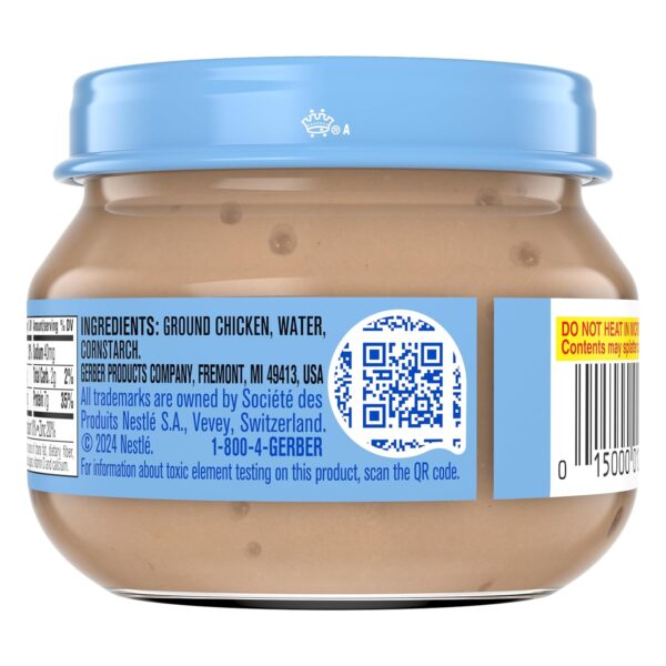 Gerber Stage 2, Chicken and Gravy Jar, Baby Food, Mealtime Poultry Puree, 10-Pack - Image 2